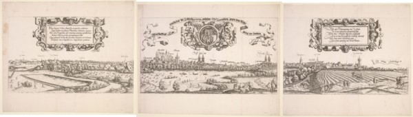 Panoramic View of Nuremberg, 1552. Hanns Lautensack (German, 1524-1566). Etching
