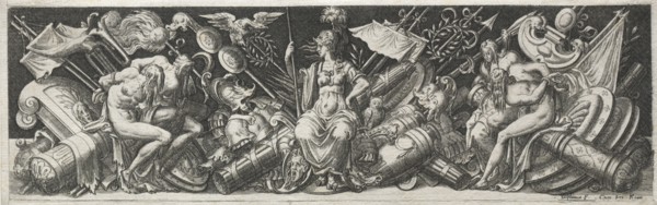 Combats and Triumphs, probably 1560s. Etienne Delaune (French, 1518/19-c. 1583). Engraving; image: