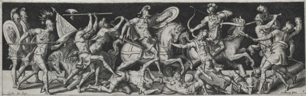 Combats and Triumphs, probably 1560s. Etienne Delaune (French, 1518/19-c. 1583). Engraving; image: