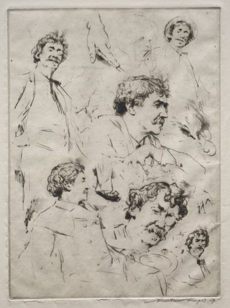 James MacNeill Whistler. Mortimer Menpes (British, 1860-1938). Drypoint