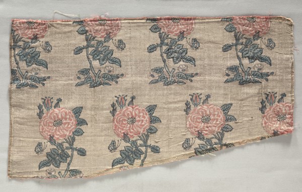 Fragment, early 1600s. Iran, early 17th century (period of Shah Abbas). Compound tabby ground with