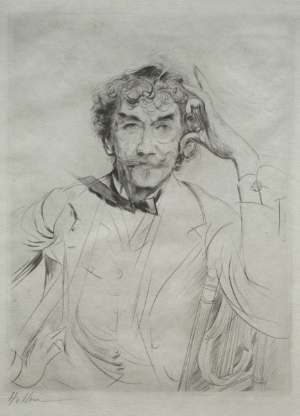 James MacNeill Whistler, 1897. Paul César Helleu (French, 1859-1927). Drypoint