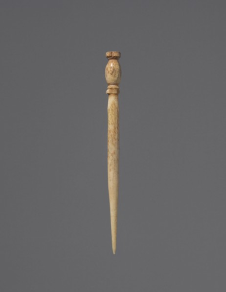 Hairpin, 400s BC. Greece, 5th Century BC. Ivory; overall: 7.5 cm (2 15/16 in.).