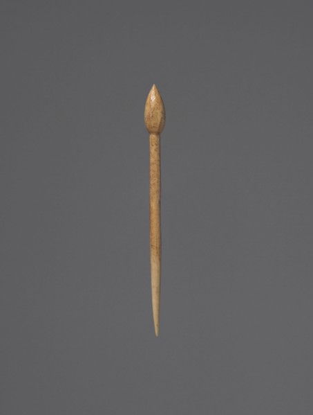 Hairpin, 400s BC. Greece, 5th Century BC. Ivory; overall: 7 cm (2 3/4 in.).
