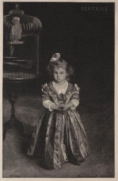 Beatrice Goelet, 1891. Henry Wolf (American, 1852-1916). Wood engraving