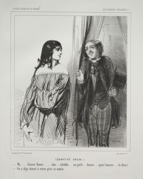 Baliverneries Parisiennes. Paul Gavarni (French, 1804-1866). Lithograph