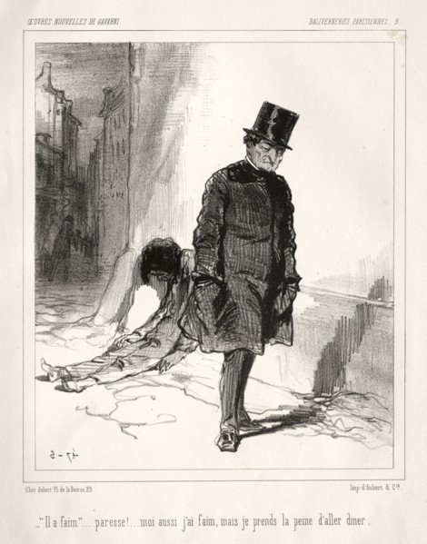 Baliverneries Parisiennes. Paul Gavarni (French, 1804-1866). Lithograph