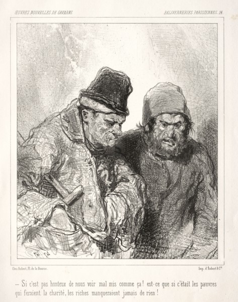 Baliverneries Parisiennes. Paul Gavarni (French, 1804-1866). Lithograph