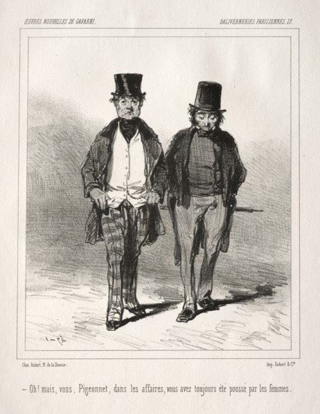 Baliverneries Parisiennes. Paul Gavarni (French, 1804-1866). Lithograph