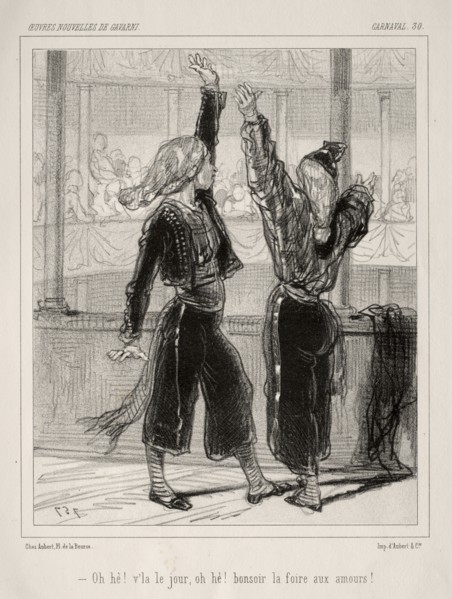 Carnaval. Paul Gavarni (French, 1804-1866). Lithograph