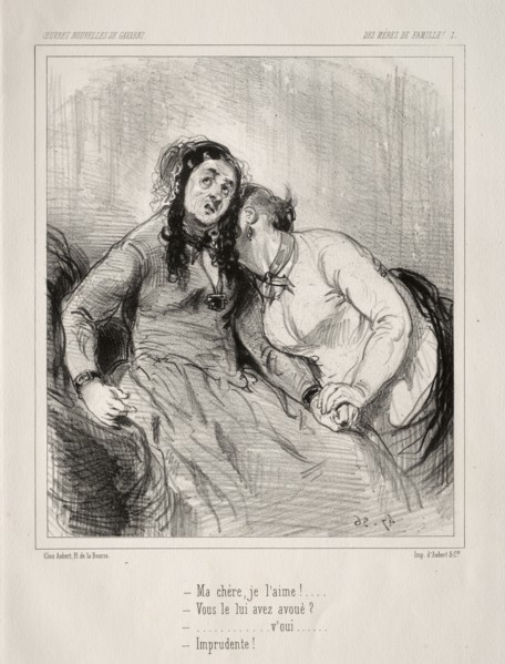 Des Mères de Famille!. Paul Gavarni (French, 1804-1866). Lithograph