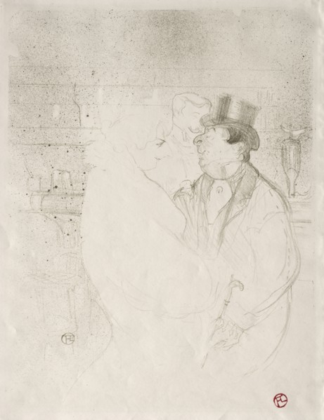Ida Heath at the Bar, 1894. Henri de Toulouse-Lautrec (French, 1864-1901). Lithograph