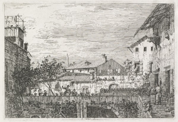 Views:  The Terrace, 1735-1746. Antonio Canaletto (Italian, 1697-1768). Etching