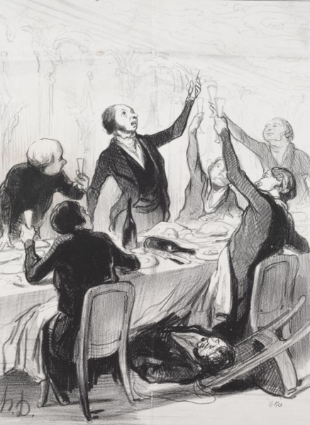 published in le Charivari (no du 12 octobre 1844): The Philanthropists of the Day, plate 8:  A 43d