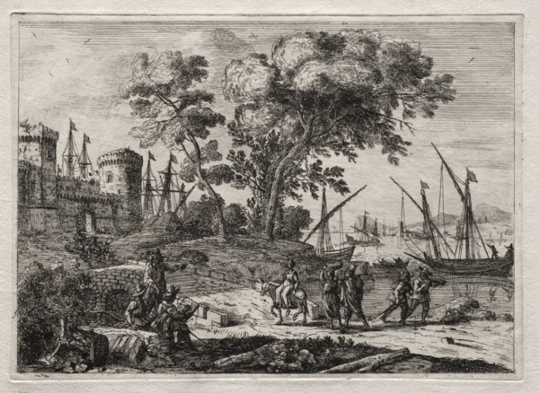 The Draughtsman. Claude Lorrain (French, 1604-1682). Etching