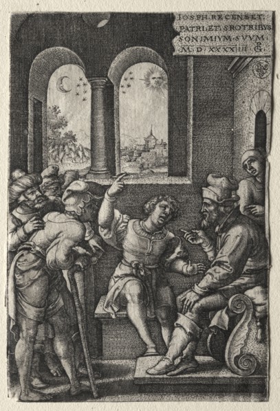 The Story of Joseph:  Joseph Recounting his Dreams to his Father, 1544. Georg Pencz (German, c.