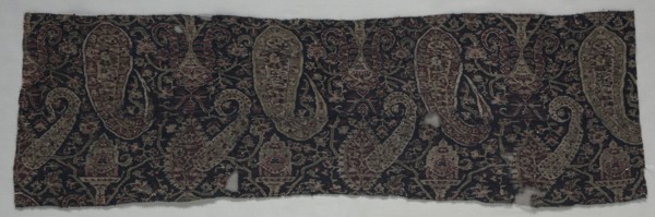 Fragment of a Shawl, 1800s. India, Punjab, 19th century. Tapestry twill; wool; overall: 25.4 x 80