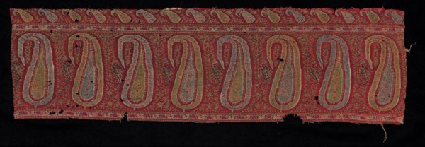 Border of a Shawl, 1800s. India, Punjab, 19th century. Tapestry twill; wool; overall: 18.5 x 64.8