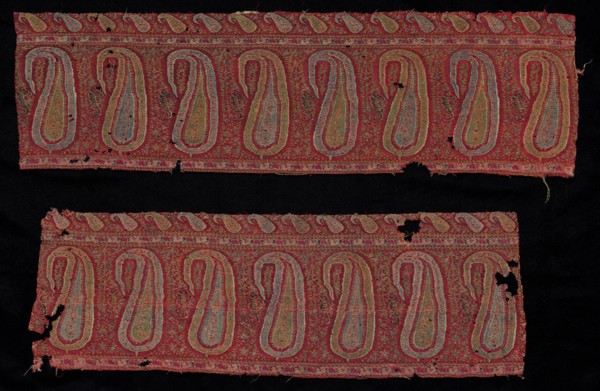 Border of a Shawl, 1800s. India, Punjab, 19th century. Tapestry twill; wool; overall: 18.5 x 64.8