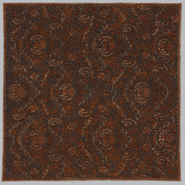Head Cloth, late 1800s. Indonesia, Central Java, late 19th century. Batik; cotton; overall: 104.1 x