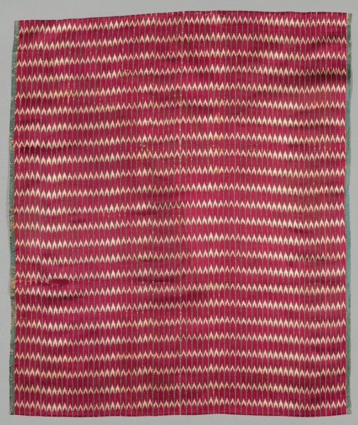 Fragment (Mashru: Textile made for Muslim Market), 1800s - early 1900s. India, Surat, 19th - early