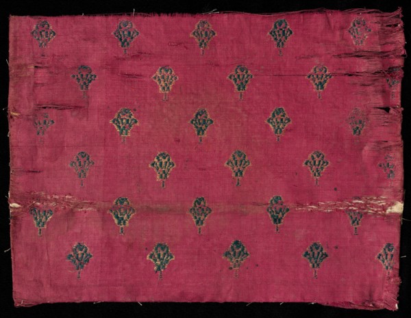 Brocaded Book Cover, 1800s. India, 19th century. Brocade; silk and cotton; overall: 21 x 29.2 cm (8
