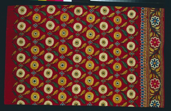 Part of a Skirt (Ghagra), 1800s - early 1900s. India, Cutch, 19th - early 20th century. Embroidery,