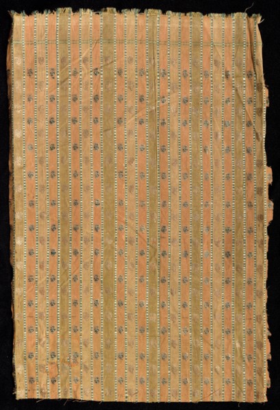 Brocade, 1800s. India, Warangal, 19th century. Brocade; cotton and silk; overall: 37.5 x 24.8 cm