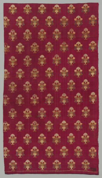 Brocade, 1700s or 1800s. India, Surat, 18th or 19th century. Brocade, "himru"; silk and cotton;