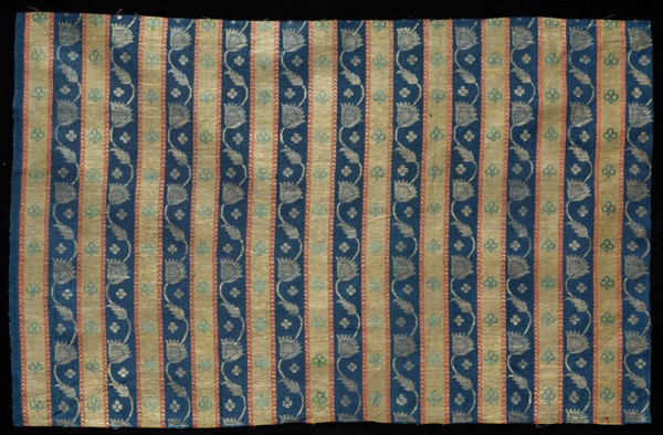 Piece of "Patka" (Girdle or Sash), 1700s - 1800s. India, 18th-19th century. Brocade, "kimkhwab";
