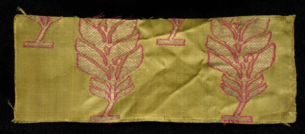 Brocade, 1800s. India, Benares ?, 19th century. Brocade, "kimkhwab"; silk and gold; overall: 6.4 x