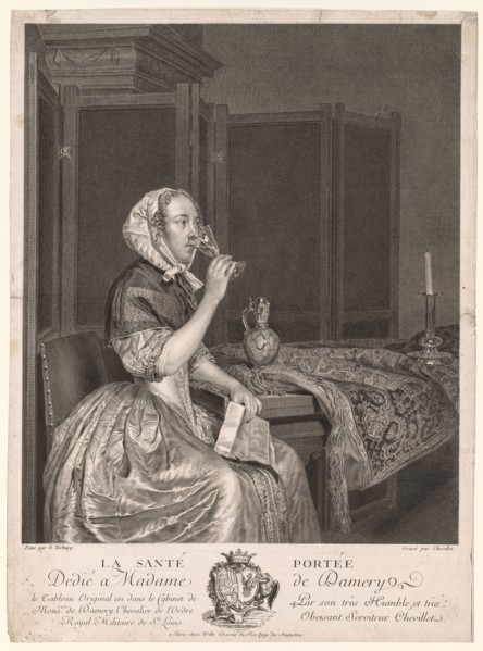 Drinking a Toast. Gerard ter Borch (Dutch, 1617-1681), Justus Chevillet (French, 1729-1802).