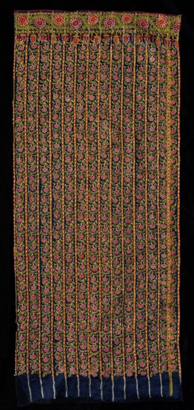 Part of a Skirt (Ghaghara), 1700s - 1800s. India, Cutch, 18th-19th century. Embroidery, silk thread