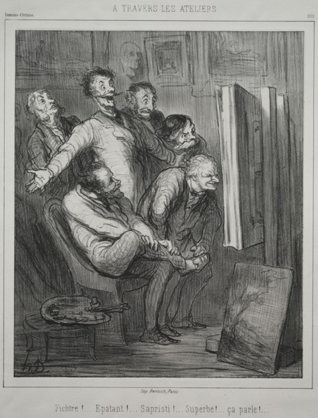 Souvenirs d'Artistes: Through the Studios, 1862. Honoré Daumier (French, 1808-1879). Lithograph;