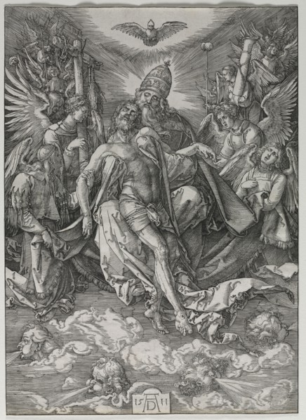 The Holy Trinity, 1511. Albrecht Dürer (German, 1471-1528). Woodcut