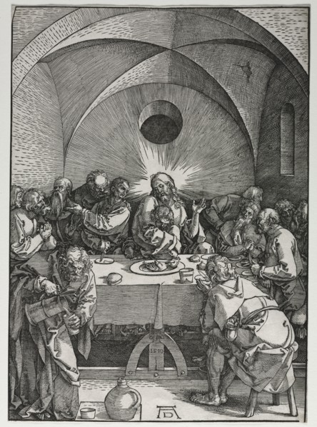 The Large Passion:  The Last Supper, 1510. Albrecht Dürer (German, 1471-1528). Woodcut