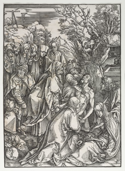 The Great Passion:  The Deposition. Albrecht Dürer (German, 1471-1528). Woodcut