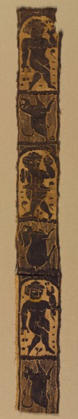 Ornamental Shoulder Bands from a Tunic, 500s. Egypt, Byzantine period, 6th century. Tapestry weave