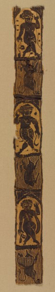 Ornamental Shoulder Bands from a Tunic, 500s. Egypt, Byzantine period, 6th century. Tapestry weave