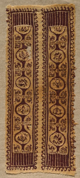 Fragment, Sleeve Ornament from a Tunic, 400s - 600s. Egypt, Byzantine period, 5th - 7th century.