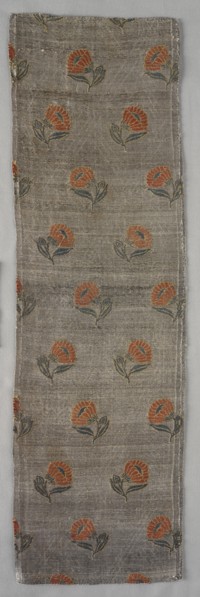 Fragment, 1600s. Iran, 17th century. Compound twill weave; overall: 53.3 x 15.6 cm (21 x 6 1/8 in.)