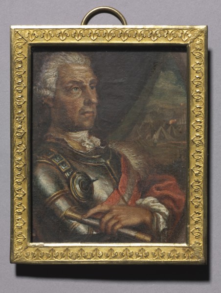 Portrait of Baron Ernst Gideon Freiherr von Laudon, 1800s. Russia, 19th century. Oil on paper