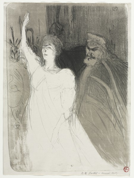 A Princely Idyl, Clara Ward, 1894. Henri de Toulouse-Lautrec (French, 1864-1901). Lithograph