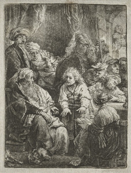 Joseph Telling his Dreams, 1638. Rembrandt van Rijn (Dutch, 1606-1669). Etching with drypoint;