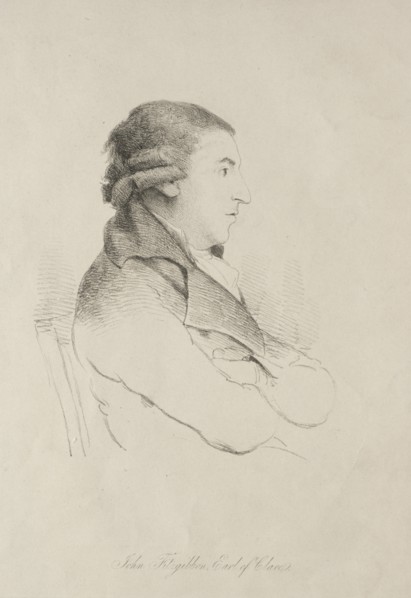 John Fitzgibbon, Earl of Clare, early 1800s. England, early 19th Century. Lithograph