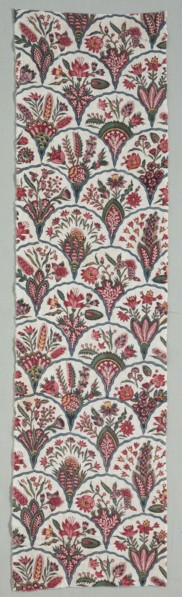 Fragment of Woodblock Printed Cotton, c. 1775. France, Marseilles ?, 18th century. Woodblock print