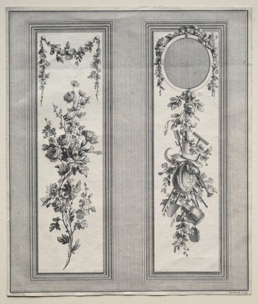 Garden Ornament. Pierre Gabriel Berthault (French, 1748-1819). Engraving