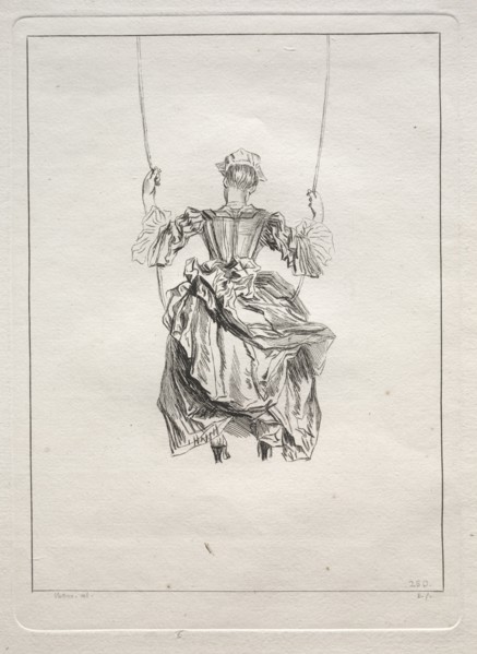 The Swing. François Boucher (French, 1703-1770), after Jean Antoine Watteau (French, 1684-1721).