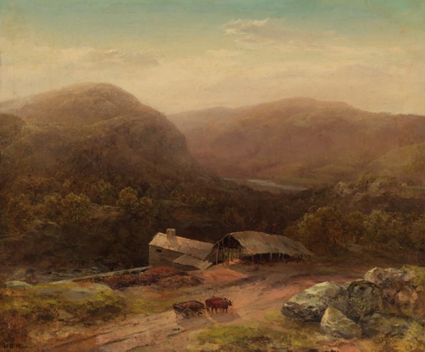 In the Housatonic Valley, late 1850s. Attributed to Homer Dodge Martin (American, 1836-1897). Oil