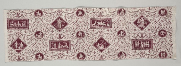 Strip of Copperplate Printed Cotton, 1795-1799. Firm of Christophe Philippe Oberkampf (French,